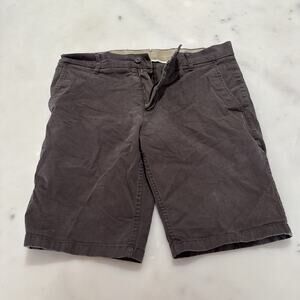 Levi's Flat Front Chino Shorts Men's 33w Chocolate Brown 10" Inseam Casual